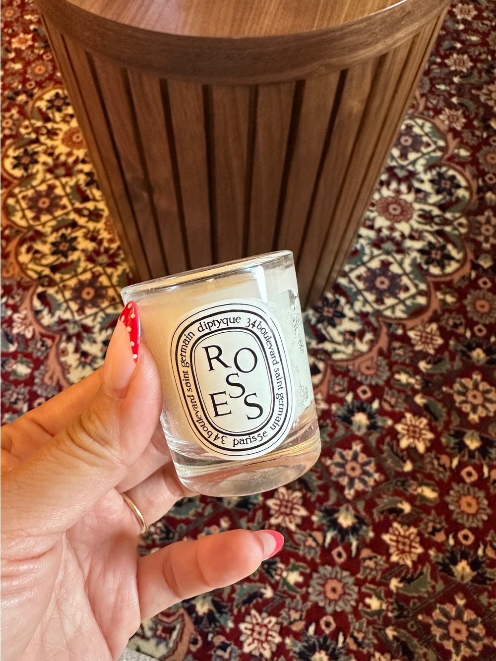 Diptyque Scented Candle Mini- Roses - Picture 2 of 5